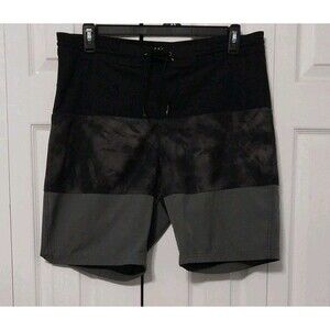 Old Navy Men's California Board Shorts Black Gray Beach Surf Size 36
